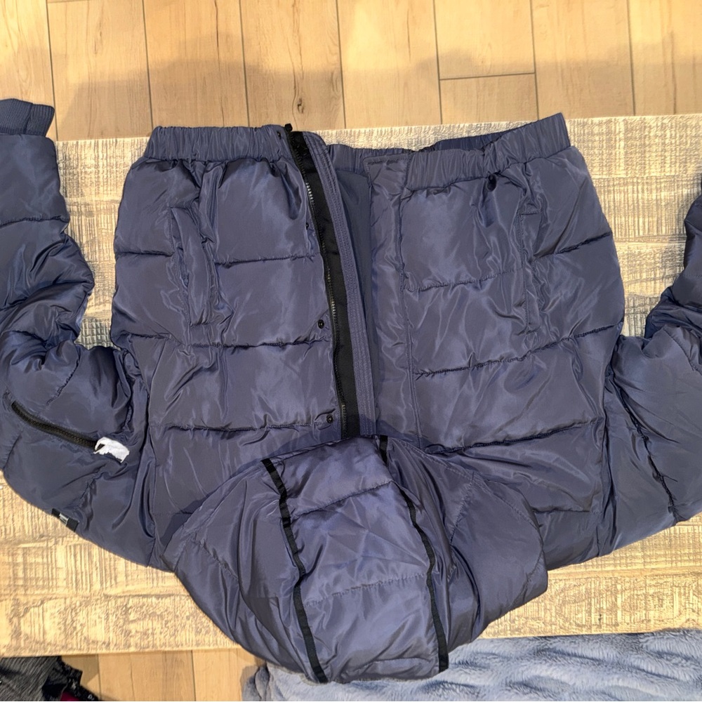 Women's Blue Puffer Jacket